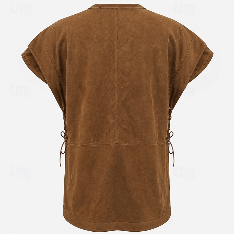 بانغك & قوطي العصور الوسطى عصر النهضة معطف سترة صدار قرصان الفايكينج Ranger الجان ملابس تنكرية رجالي الفايكينج حفل / مساء للبالغين سترة 2026 - $27.99 –P4