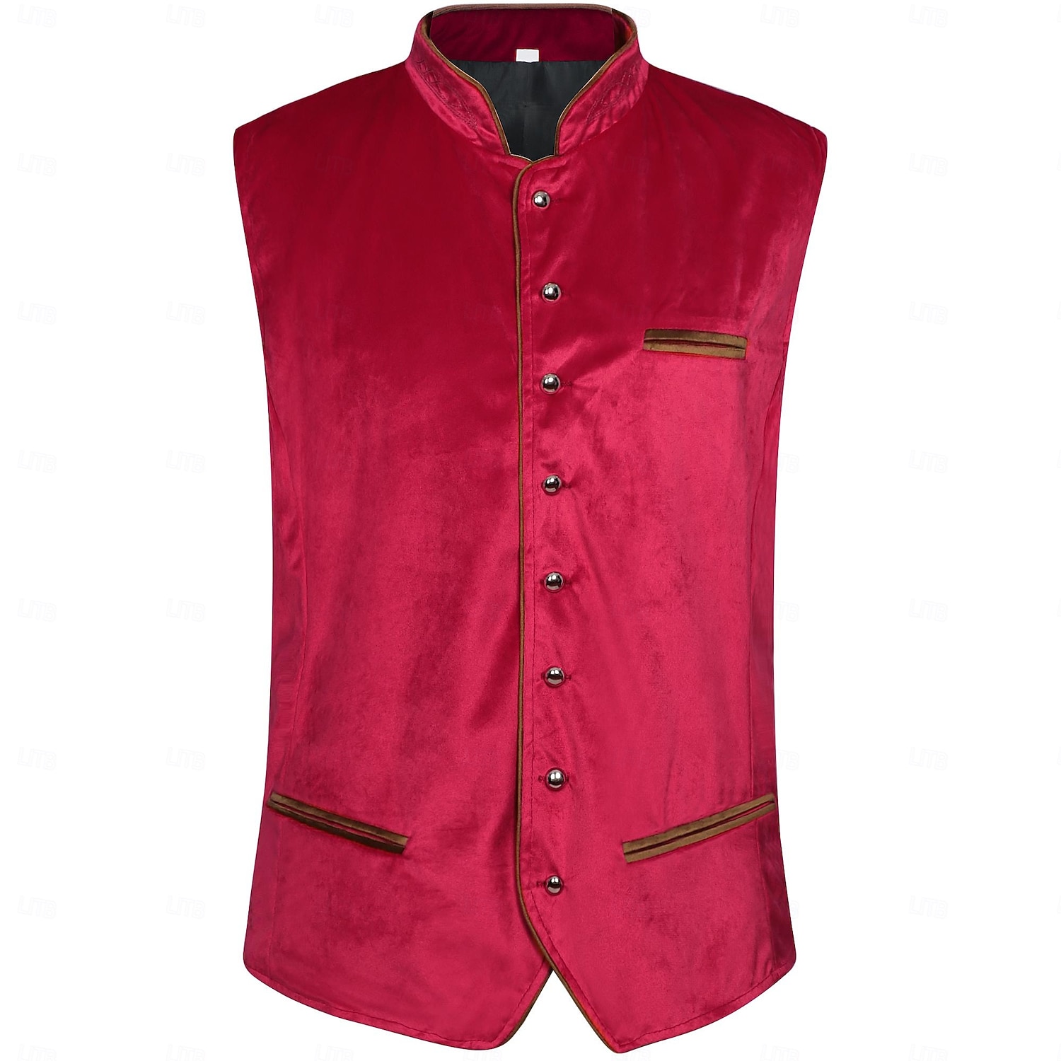 Oktoberfest Vestă Trachten Vestă tradițională bavareză Brodată Catifea Germană alpin Patrimoniu Pajiști Bărbați Carnaval Festivalul de Bere Pânză în stil tradițional 2026 - $68.99 –P3