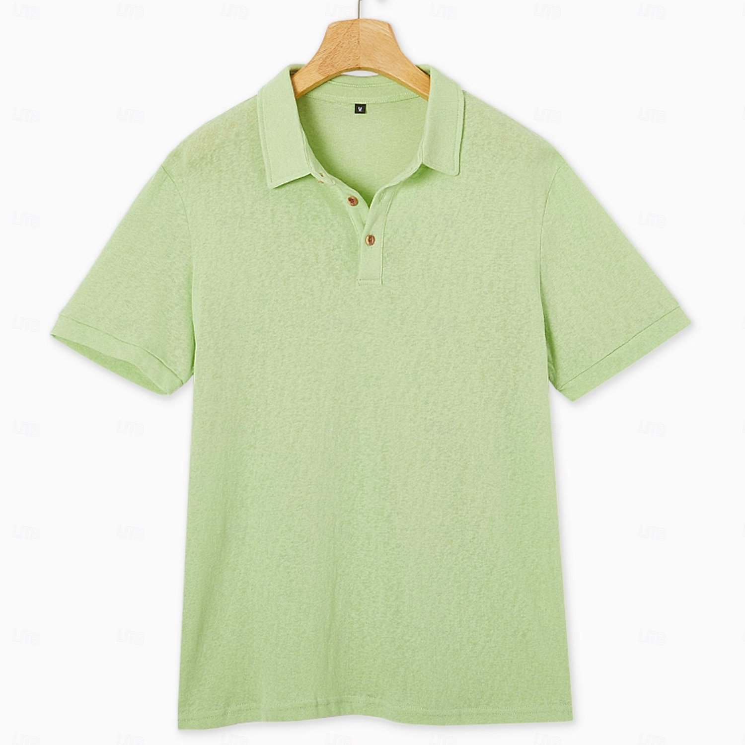 Homens Camisa de linho Camisas Polo Casual Férias Clássico Manga Curta Férias Moda Tecido Textura Botões Verão Primavera Normal Azul Céu Preto Rosa Verde Azul Claro Camisa de linho de 2026 por $20.99 –P3