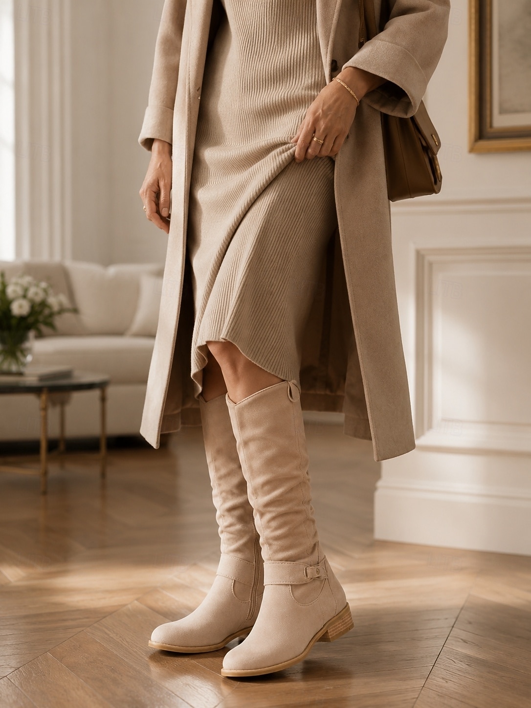 Women's Suede Knee-High Boots with Slouchy Design - Perfect for Fall Fashion, Casual Outings, and Outdoor Adventures 2026 - $59.99 –P2