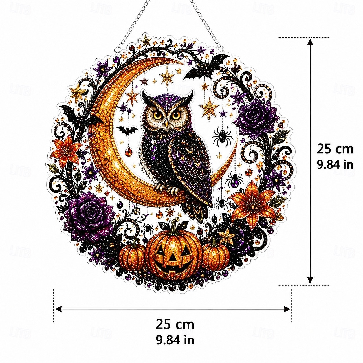 Halloween Black Cat Moon Diamond Art Hanging Ornament Kit, DIY Diamond Painting Craft for Adults and Kids, Relaxing Handmade Wall Window Decor, Fall Holiday Party Decoration Gift 2026 - €21.99 –P3