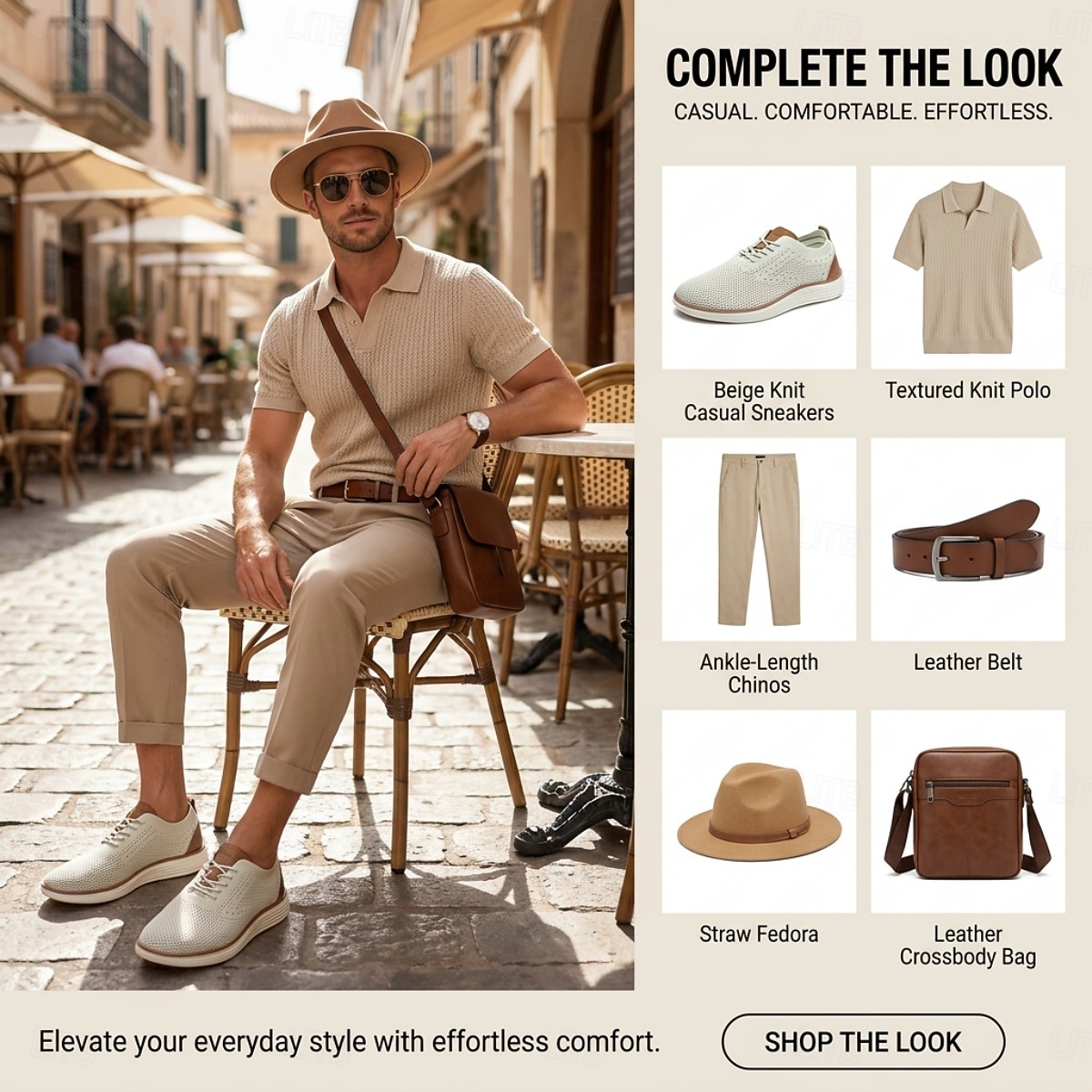 Pantofi sport casual business pentru bărbați, respirabili, tricotați, cu șireturi, ușori și confortabili, pentru birou, călătorii, plimbări zilnice, ținute smart casual și weekend 2026 - $69.99 –P1