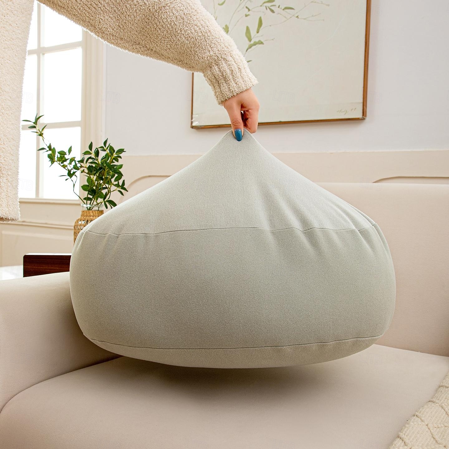 Ultra Soft Suede Pebble Throw Pillow, Fluffy Rock Shaped Floor Seating Cushion, Cute Novelty Stone Hugging Pillow for Sofa, Bedroom & Home Decor 2026 - $66.99 –P3