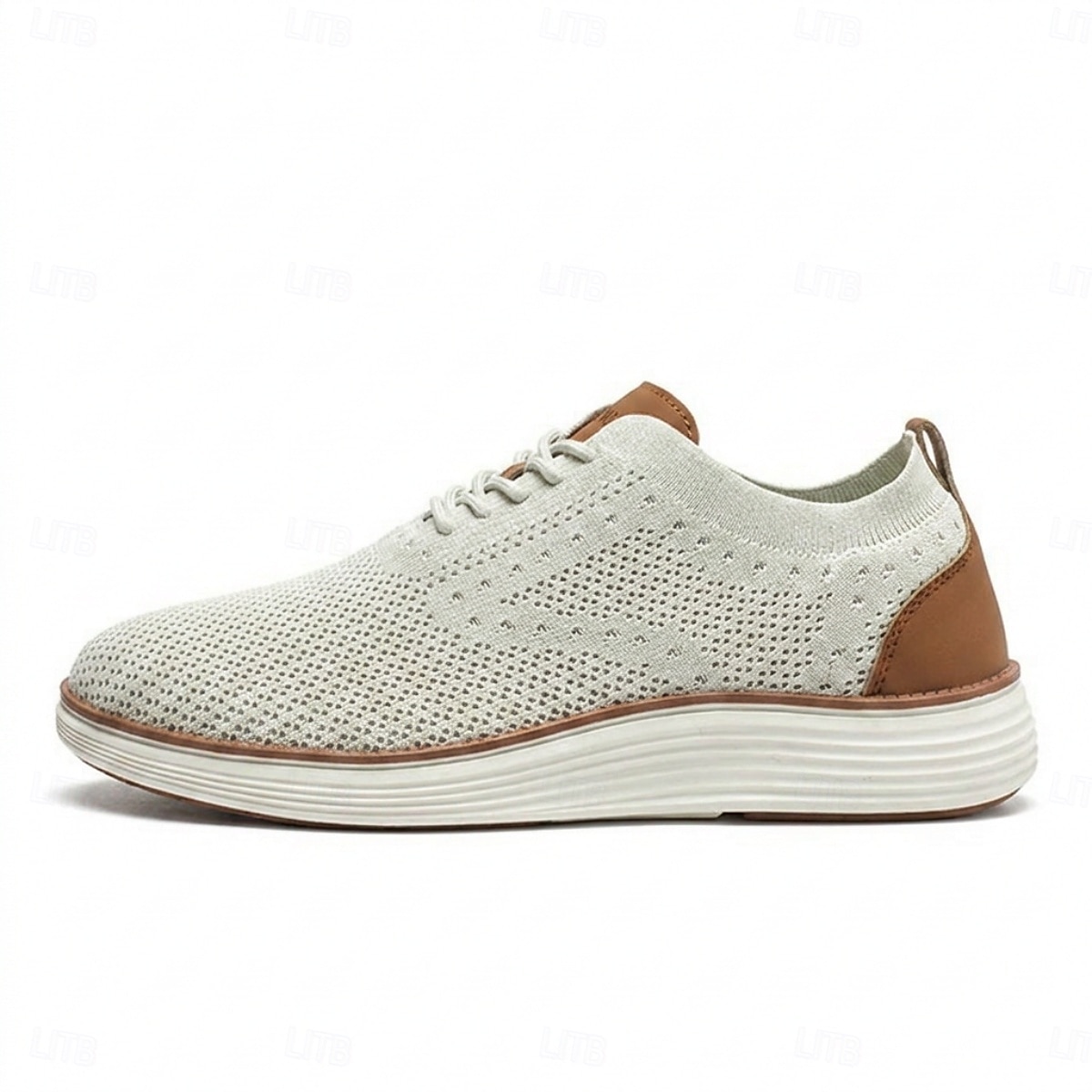 Pantofi sport casual business pentru bărbați, respirabili, tricotați, cu șireturi, ușori și confortabili, pentru birou, călătorii, plimbări zilnice, ținute smart casual și weekend 2026 - $69.99 –P20