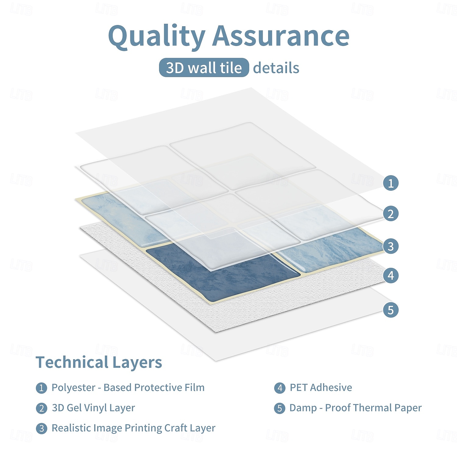 24 adhesivos 3D para azulejos de pared, adhesivos autoadhesivos para salpicaderos con efecto de azulejo y patrón a cuadros, paneles de pared impermeables y removibles para cocina, dormitorio, sala de 2026 - $52.99 –P6