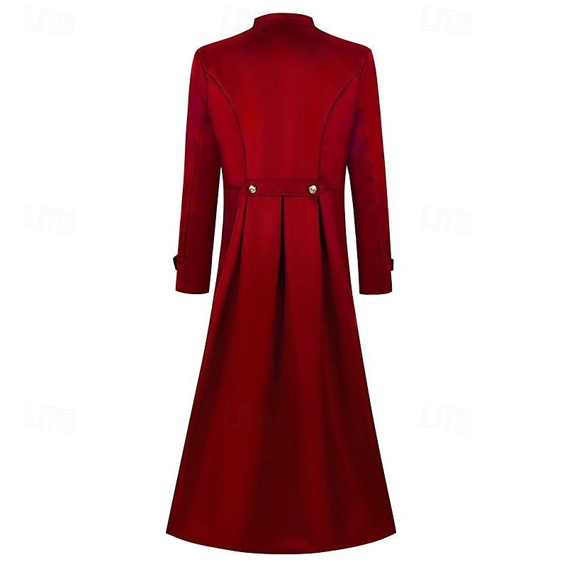 Medieval Renascentist Steampunk Geacă Palton Mâneci Lungi Vampiri Aventurier Doctorul ciumei Costume de fancy Bărbați Steampunk Halloween Carnaval Mascaradă Petrecere / Seara Târgul Renașterii LARP 2026 - $43.99 –P4