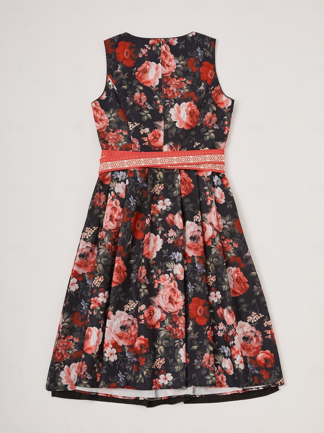Damen Floral Dirndl Kleid mit Schürze Oktoberfest Bayerischer Karneval Bierfestival Trachtenkleid Traditioneller Stil 2026 - $68.99 –P2