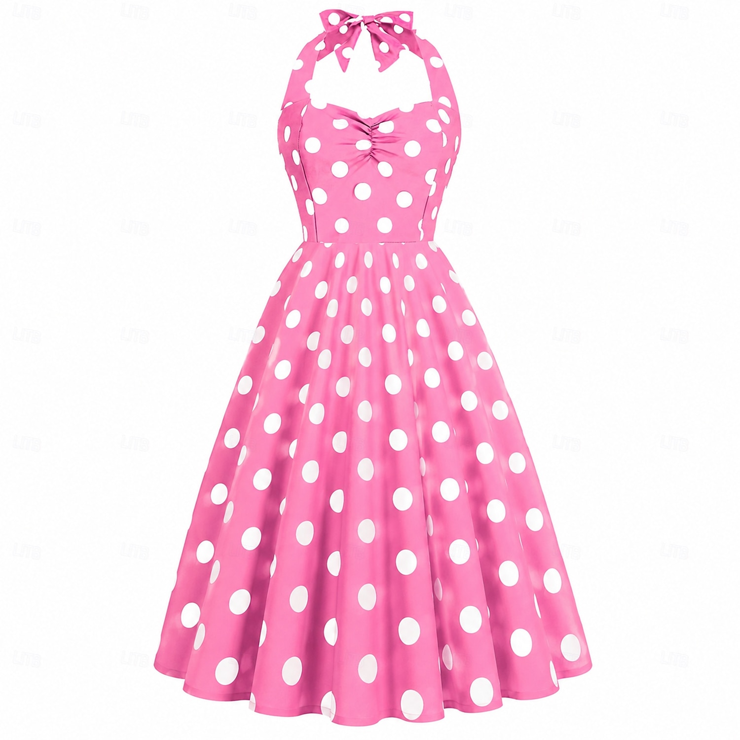 Anni 1950 Retrò Vintage Rockabilly Vestito Abito Swing Pois Costume Per donna Carnevale Mascherata Abbigliamento quotidiano Addio al Nubilato Adulti Vestito Abiti per il ritorno del 2026 a $24.99 –P5