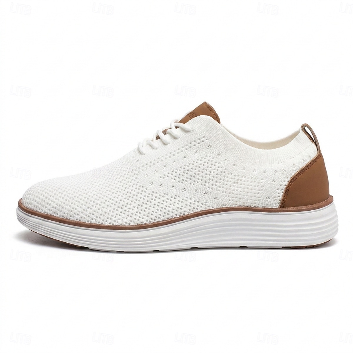 Pantofi sport casual business pentru bărbați, respirabili, tricotați, cu șireturi, ușori și confortabili, pentru birou, călătorii, plimbări zilnice, ținute smart casual și weekend 2026 - $69.99 –P16