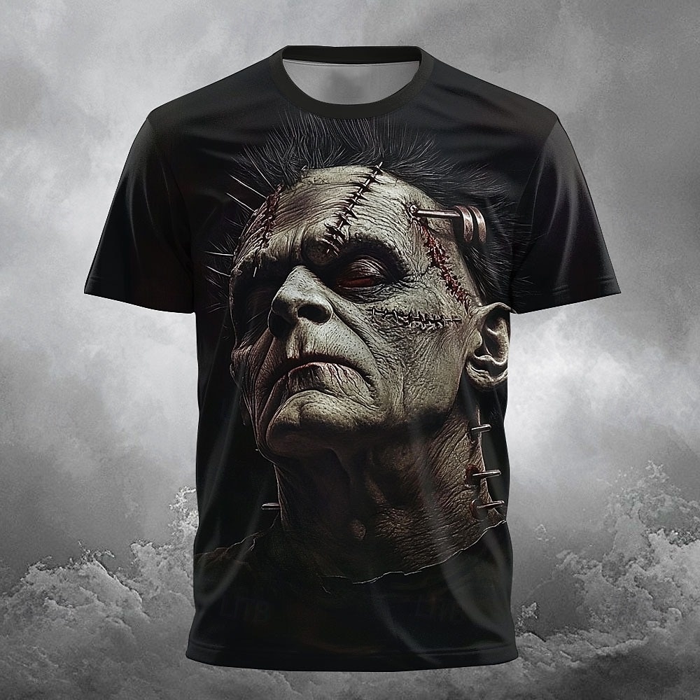 Per uomo Illusione ottica Zombi 3D Maglietta Manica Corta maglietta Stampa 3D Girocollo Camicia Esagerato Designer Orrore Club Feste Streetwear Blu 1 2 Estate Primavera Tutte le stagioni Abbigliamento del 2026 a $22.99 –P6