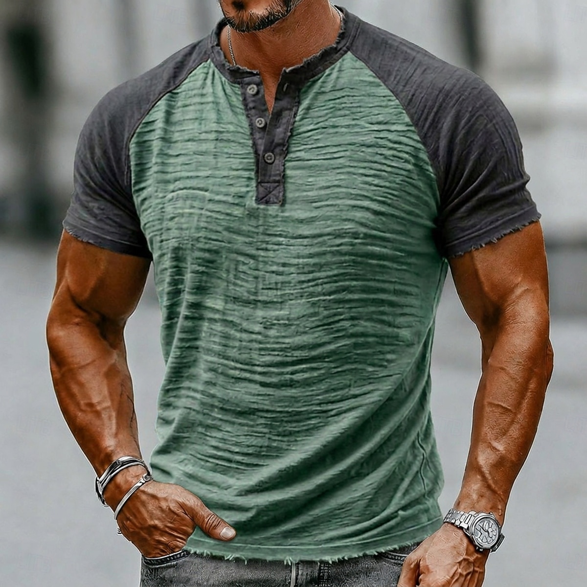 Per uomo Maglietta Maglietta in lino Manica Corta Henley Estate Primavera Tinta unica Blocco di colori Testurizzato Vacanza Vintage Sport Senza bordo Manica corta Casuale Casa All'aperto Bianco Vino del 2026 a $30.99 –P3