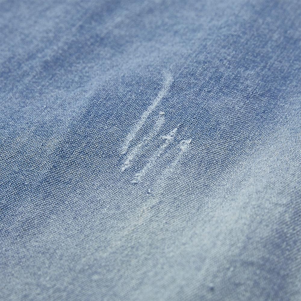 Men's Shirt Chambray Shirt Calico Shirt Button Up Shirt Casual Shirt Denim Shirt Denim Blue Black Dark Navy Blue Long Sleeve Plain Collar Daily Vacation Clothing Apparel Cotton Fashion Casual 2026 - $37.99 –P17
