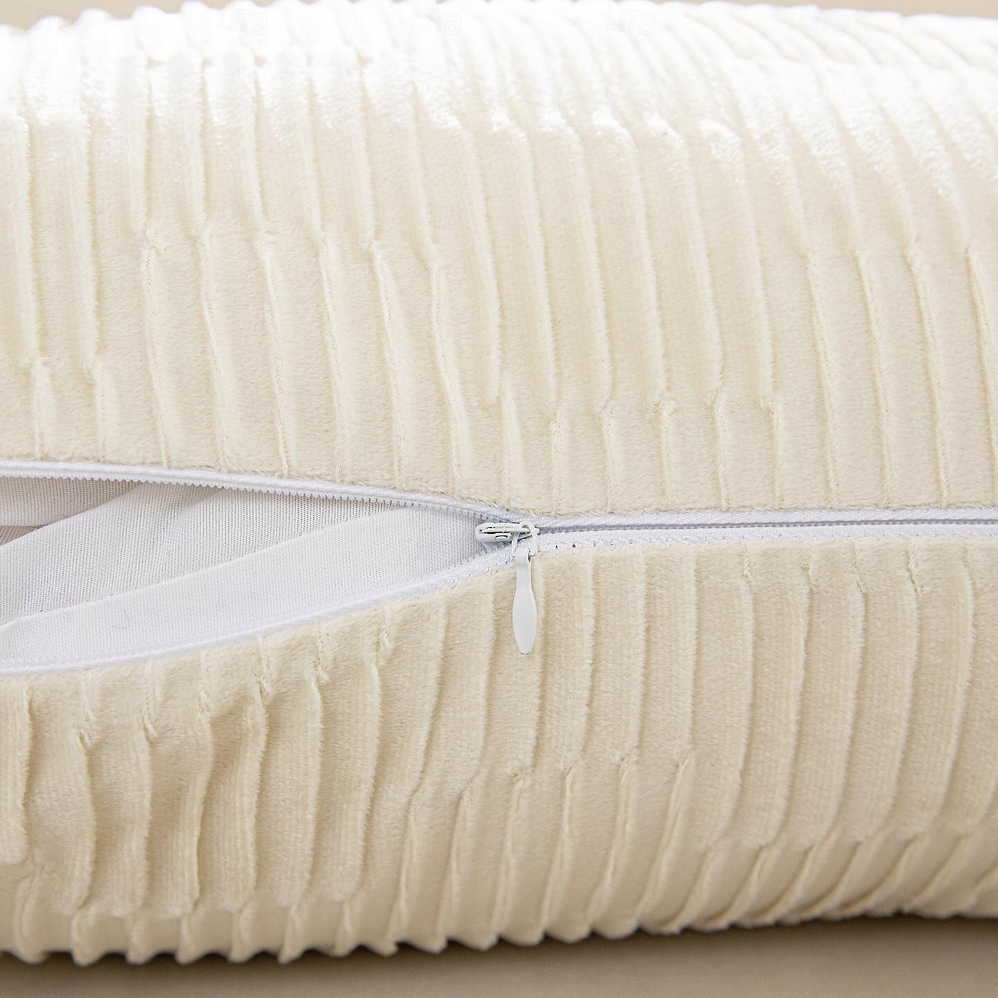 Waldgrüne, gestreifte Kissenbezüge mit Quasten, strukturierte, gewebte quadratische Kissenbezüge im Landhausstil, rustikale, dekorative Boho-Kissenbezüge für Sofa und Couch &Bett (Set aus 2 / 4) 2026 - $36.99 –P5
