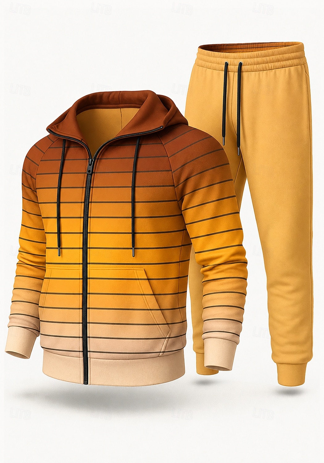 Men's Hoodie Tracksuit 2 Piece Tracksuit Drawstring Zip Up Geometric Clothing Suit Fall Winter Red Blue Vocation Outdoor Travel Lightweight Fashion Breathable Long Sleeve Sport Activewear Stretchy 2026 - $47.99 –P1