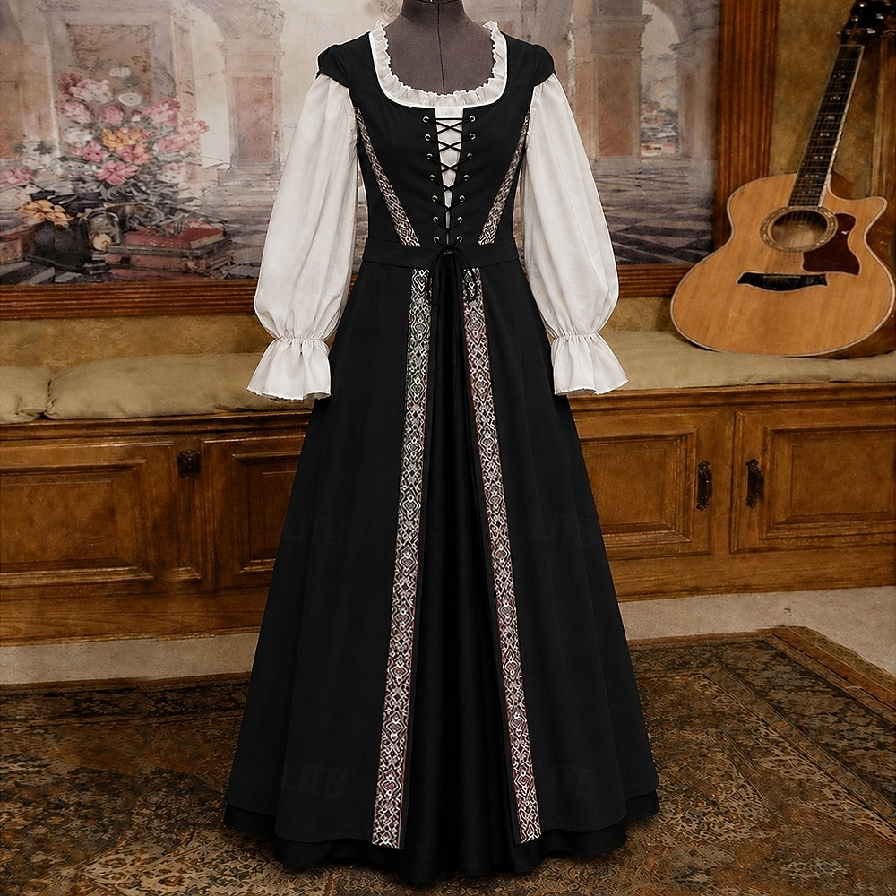 Retro / vintage Victoriansk Medeltida kostymer Klänningar Blus / Skjorta Maskerad Lady Viking Främling Plusstorlekar Maskeradkläder Dam Kunglig Halloween Karnival Maskerad Fest Halloween Vuxna Blus 2026 - $68.99 –P2