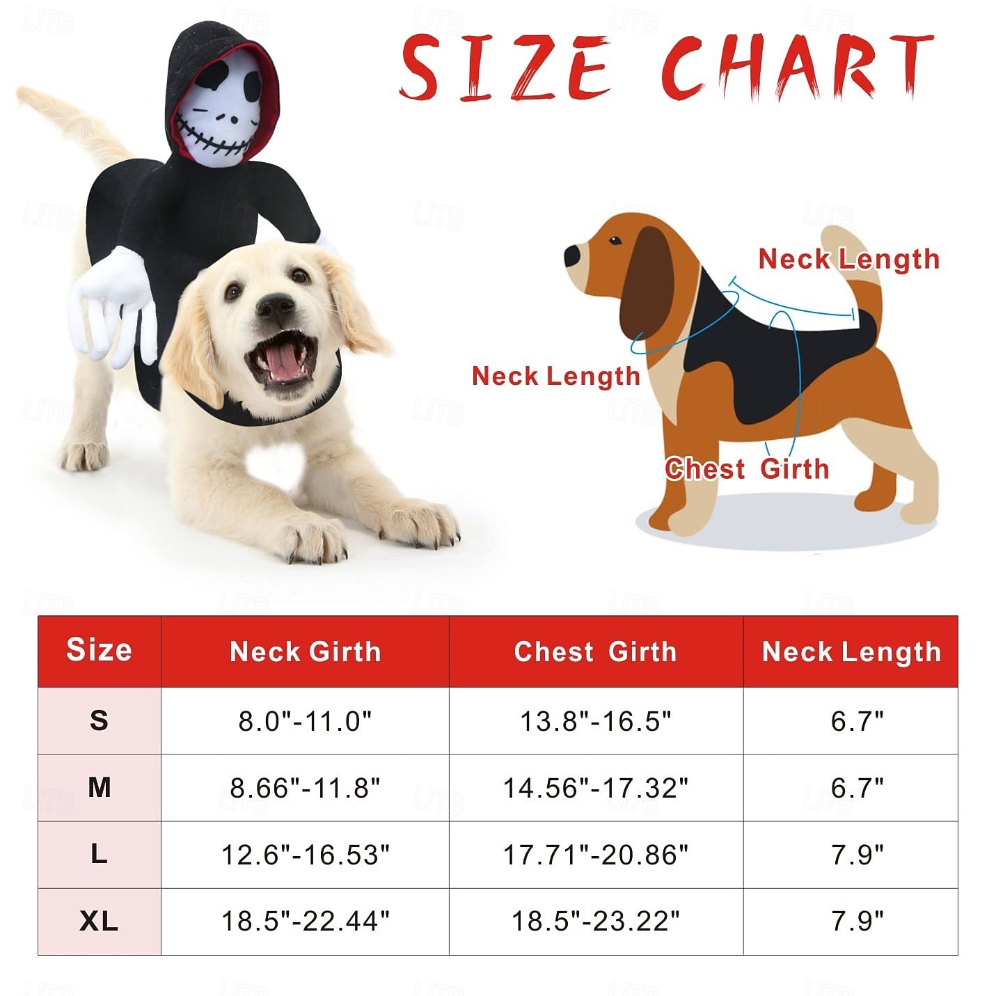 halloweenský kostým pro psa 2026 - $19.99 –P4