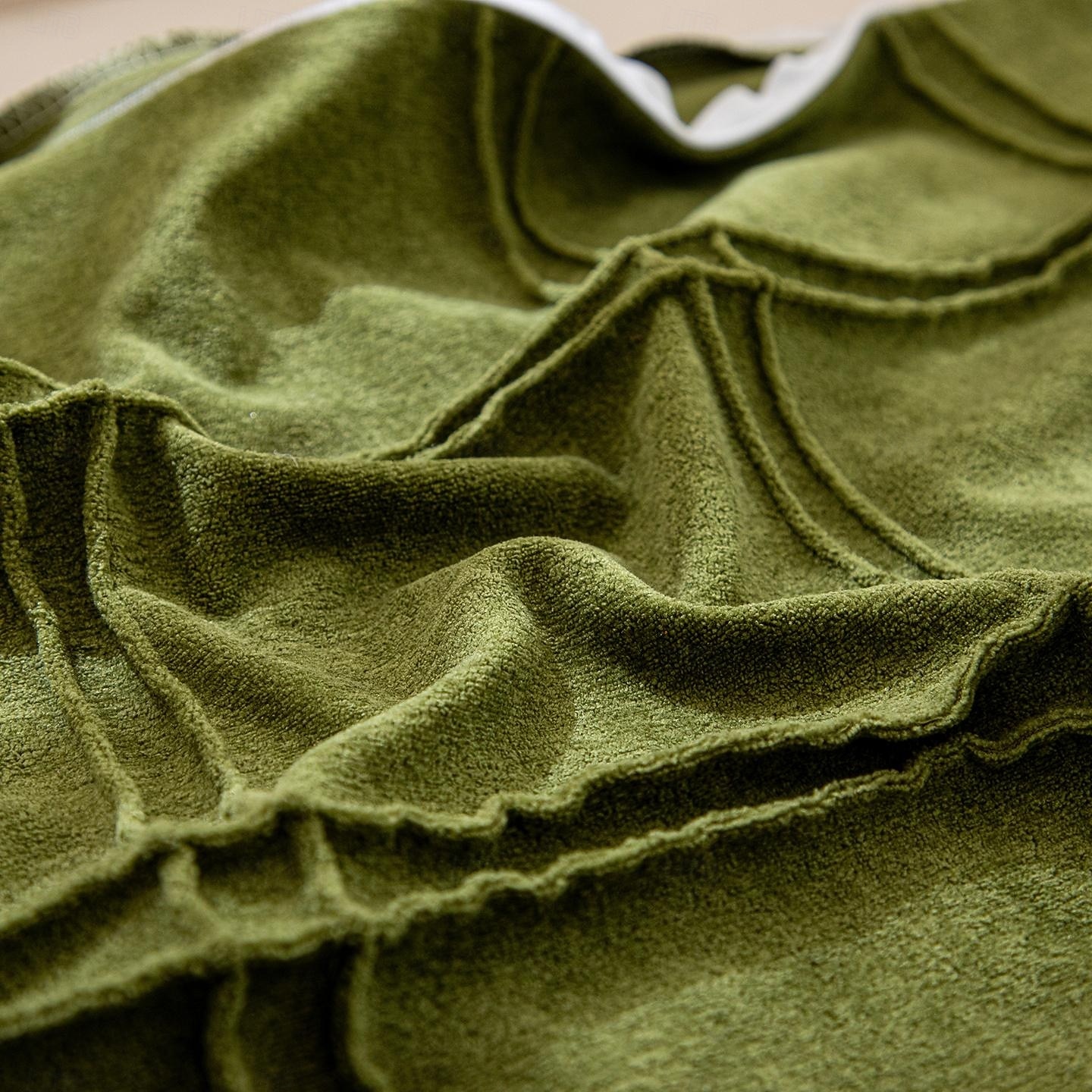 Waldgrüne, gestreifte Kissenbezüge mit Quasten, strukturierte, gewebte quadratische Kissenbezüge im Landhausstil, rustikale, dekorative Boho-Kissenbezüge für Sofa und Couch &Bett (Set aus 2 / 4) 2026 - $36.99 –P30