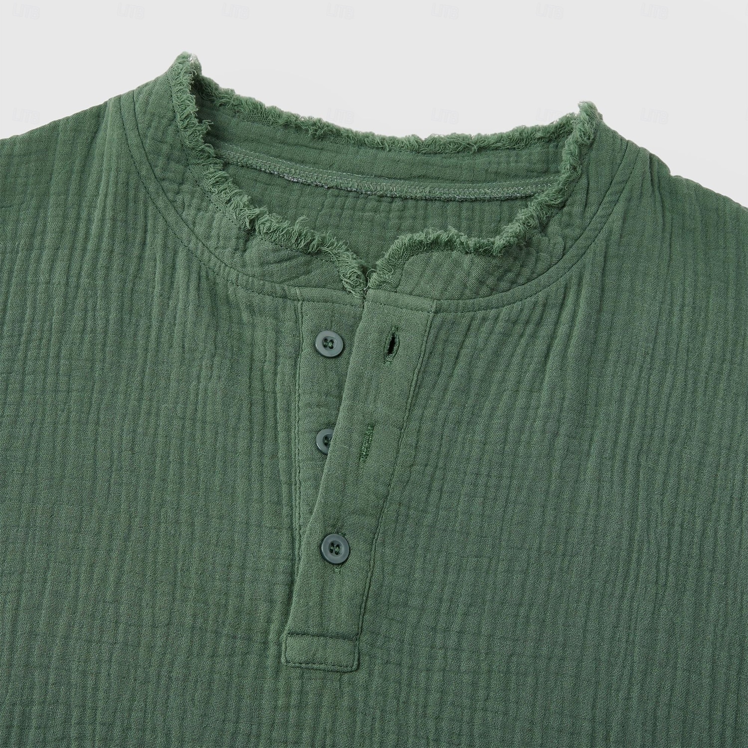 Męskie Podkoszulek Koszulka lniana Krótki rękaw Henley Lato Wiosna Jednokolorowe Teksturowany Urlop Zabytkowe Sport Raw Edge Codzienny Dom Na zewnątrz Biały Wino Zielony Top Tee dla mężczyzn 2026 - $26.99 –P3