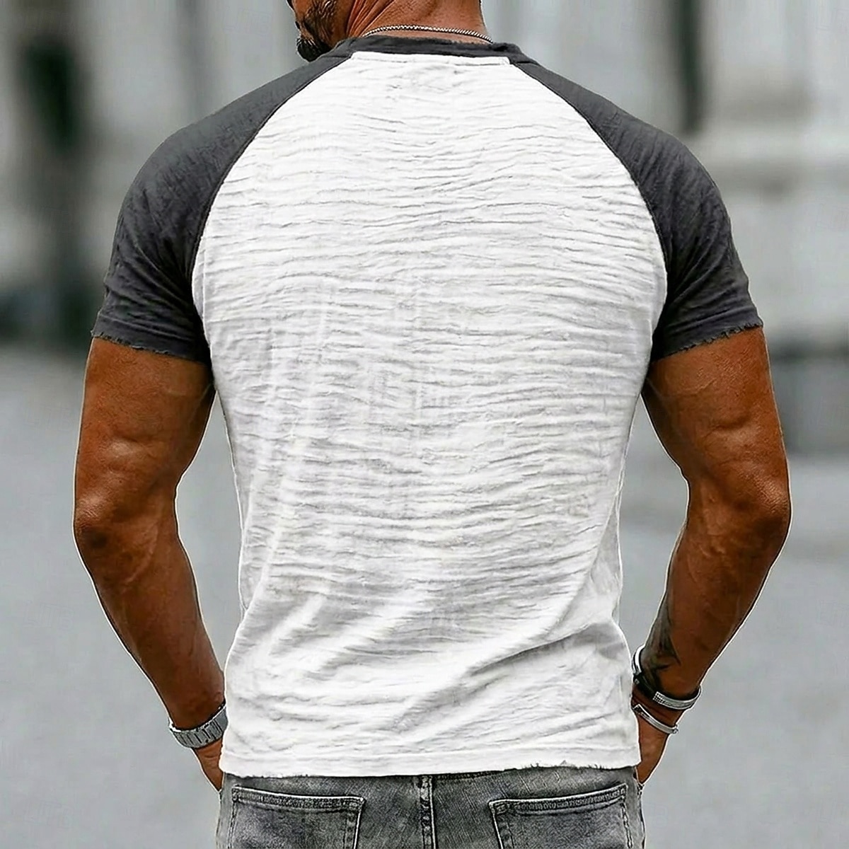 Per uomo Maglietta Maglietta in lino Manica Corta Henley Estate Primavera Tinta unica Blocco di colori Testurizzato Vacanza Vintage Sport Senza bordo Manica corta Casuale Casa All'aperto Bianco Vino del 2026 a $30.99 –P2