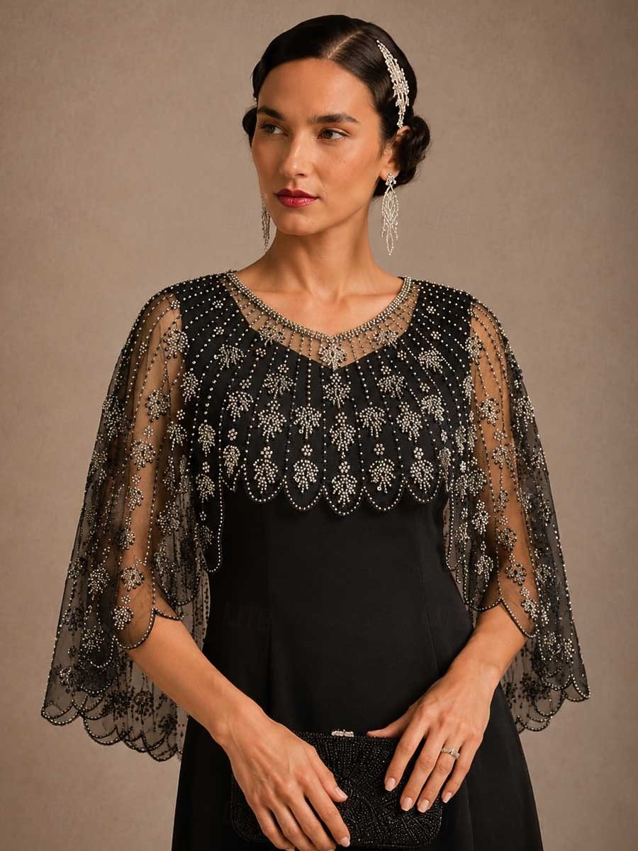 Damen Poncho-Schal Party Klassisch Vintage-Retro 1 Stück 2026 - $109.99 –P1