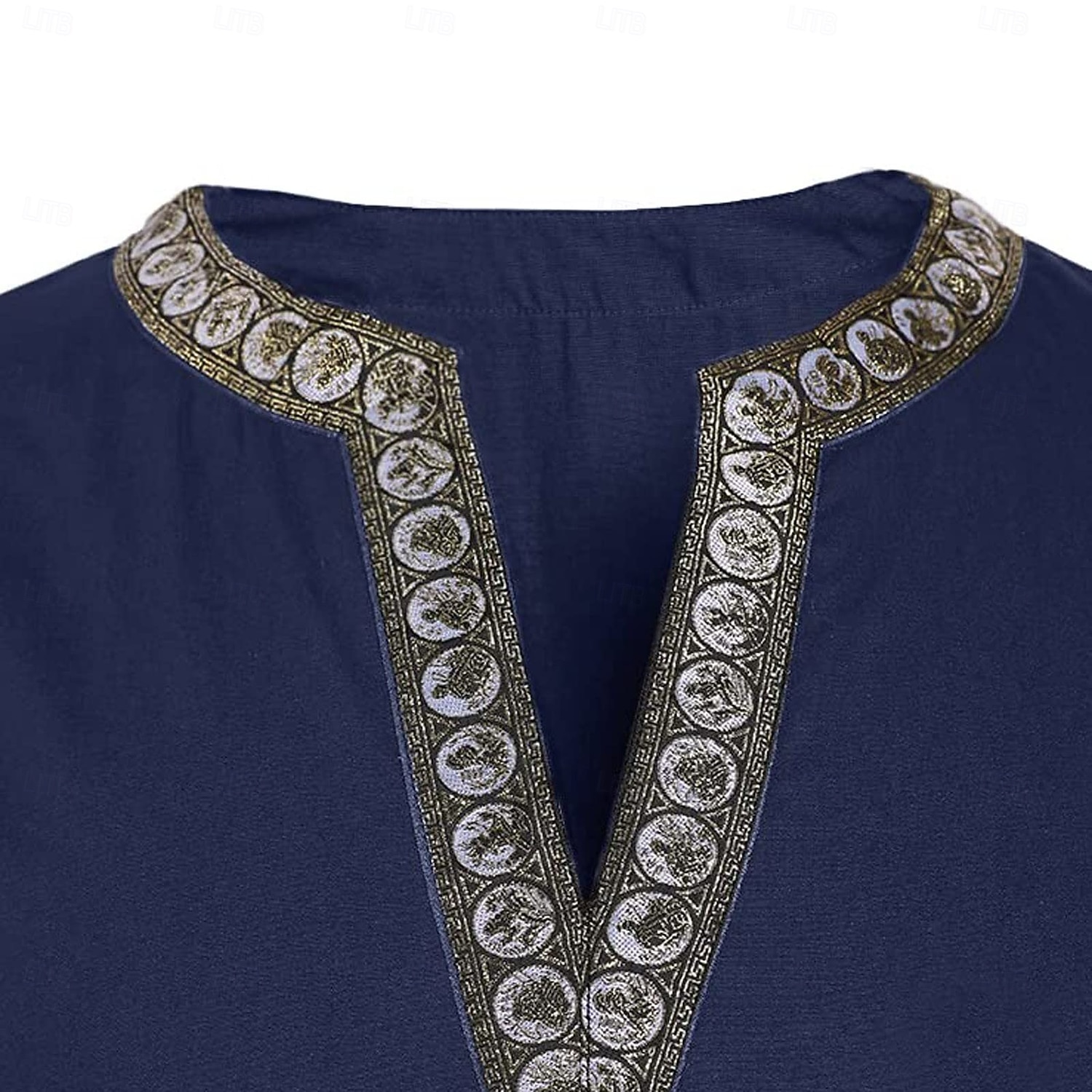 Mittelalterlich Renaissance 17. Jahrhundert Hemd Tunika Pirat Krieger Ritter Wikinger Keltischer Ritter Bestickt Stickerei Kostüm Herren Vikinger Fantasie Halloween Maskerade Leistung Maskerade LARP 2026 - $23.99 –P5