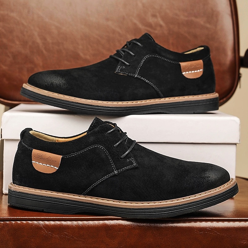 Stivali casual minimalisti alti da uomo, scarpe stringate urbane moderne per uomo, stile street pulito per ufficio, viaggi, passeggiate e uso quotidiano del 2026 a $59.99 –P6