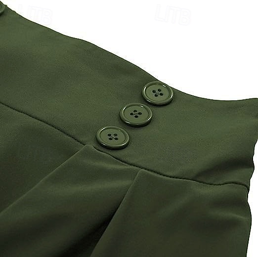 Retro vintage Jaren '50 rockabilly Lange Lengte Swing rok Effen Kleur Kostuum Dames Maskerade Casual Alledaagse kleding Teaparty Volwassenen Rok 2026 - $24.99 –P7