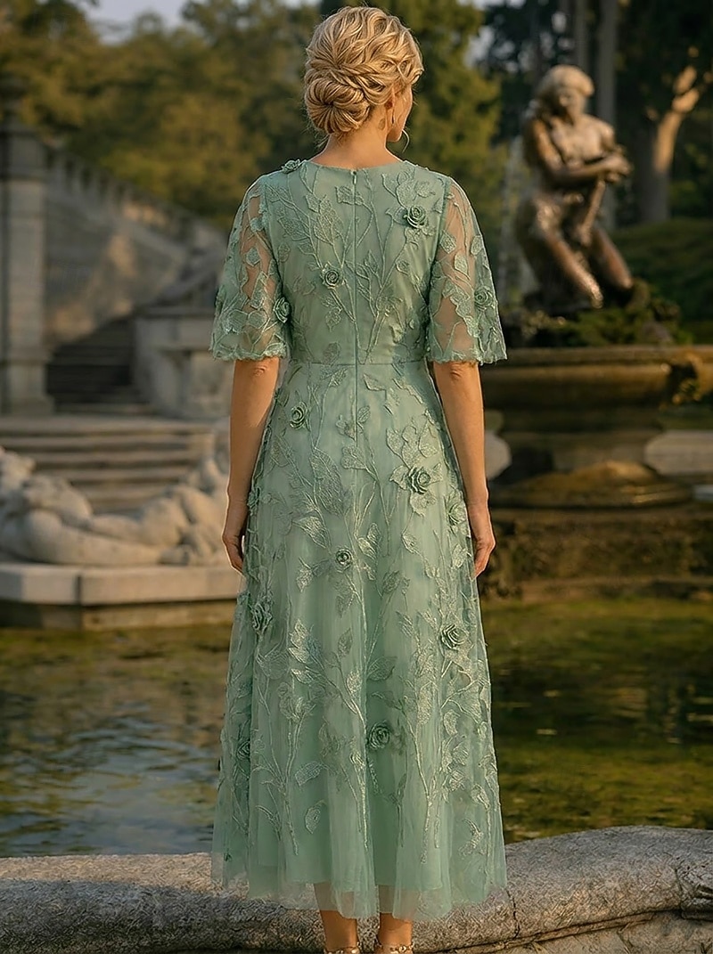 bohemian mother of the bride dresses for beach wedding Boho 2021 V Neck Chiffon Lace Elegant Formal Ruched 22W / Blue 07/10/2026 Mother of the Bride Dresses