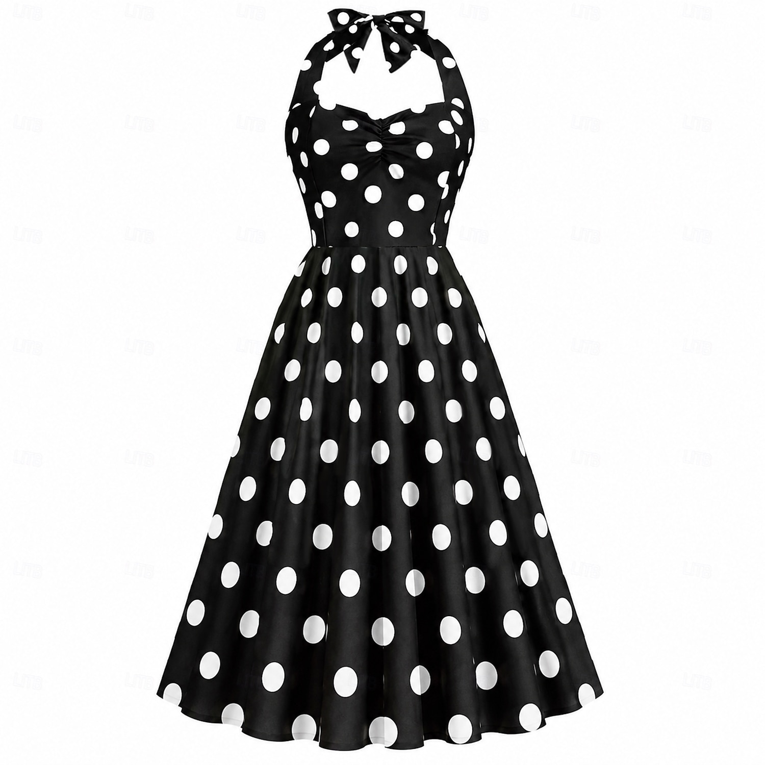 Anni 1950 Retrò Vintage Rockabilly Vestito Abito Swing Pois Costume Per donna Carnevale Mascherata Abbigliamento quotidiano Addio al Nubilato Adulti Vestito Abiti per il ritorno del 2026 a $24.99 –P2
