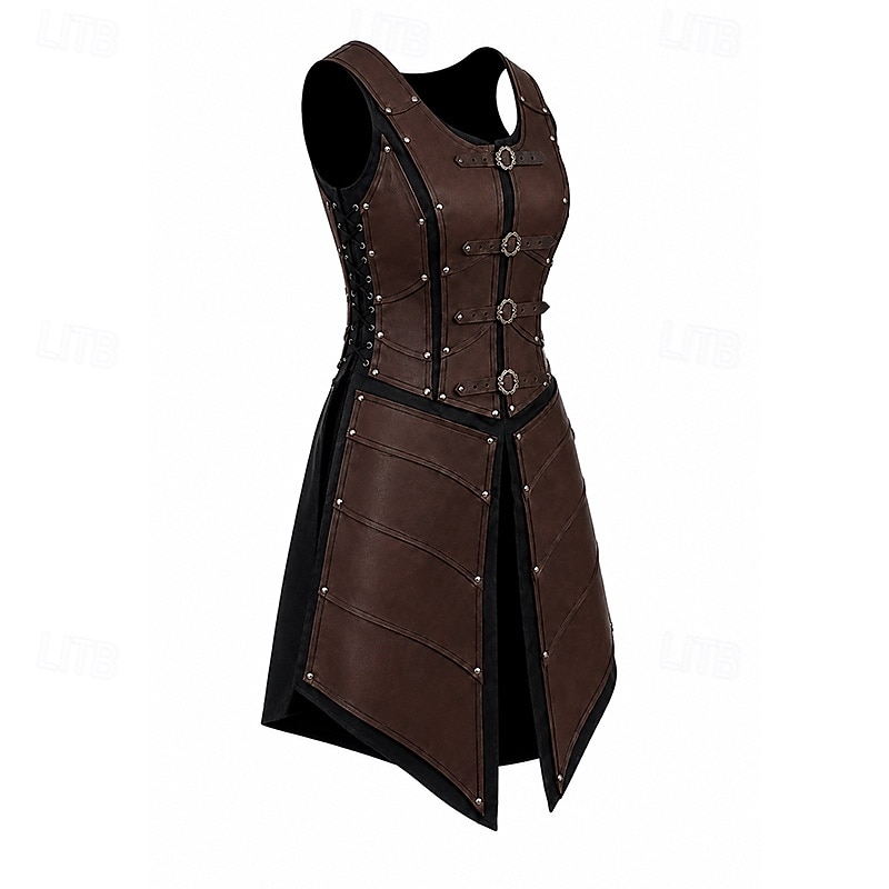 Medieval Renascentist Rochii Arme si Armuri Γιλέκο Războinic Fecioara scutului Barbar Costume de fancy Pentru femei Viching Fantezie Halloween Carnaval Performanță LARP Ren Faire Adulți Rochie 2026 - $82.99 –P5