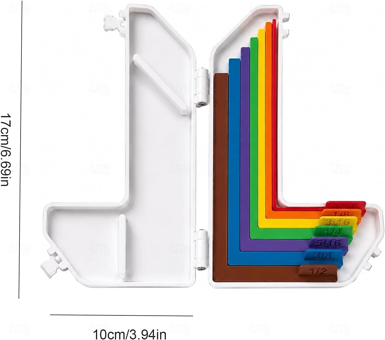 5/7-teiliges Set mit Ausrichtungshilfen aus Papier für die Kartenherstellung, inklusive Aufbewahrungsetui, farbcodierte Werkzeuge mit Größenmarkierungen 2026 - $15.99 –P7