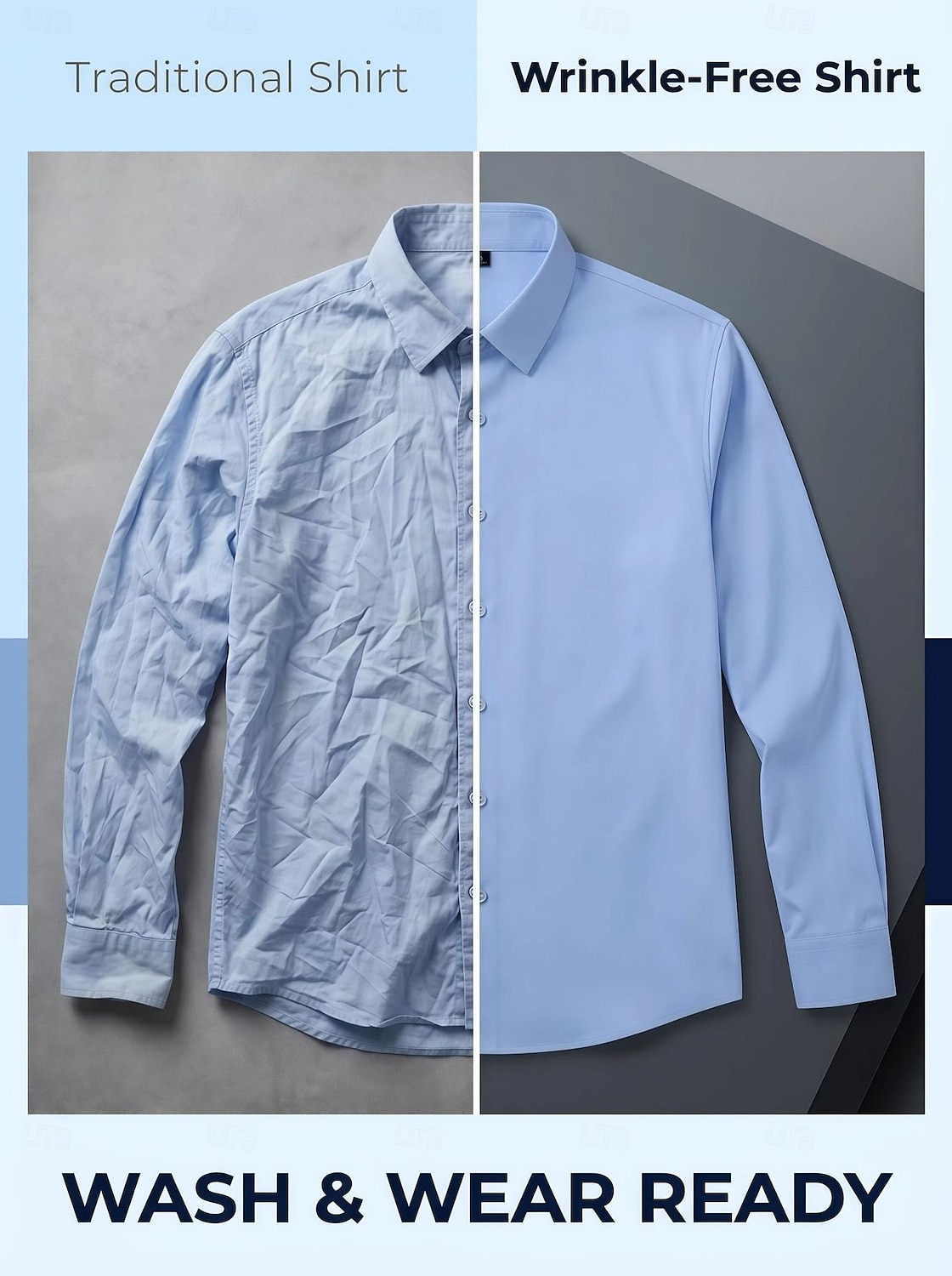 Herren Hemd Kleidhemd Bügelfreies Hemd Knopfhemd Farbblock Täglich Geschäft Weiß Hellblau Schwarz Rote Kurzarm Umlegekragen Sommer Bekleidung Rein 2026 - $26.99 –P4