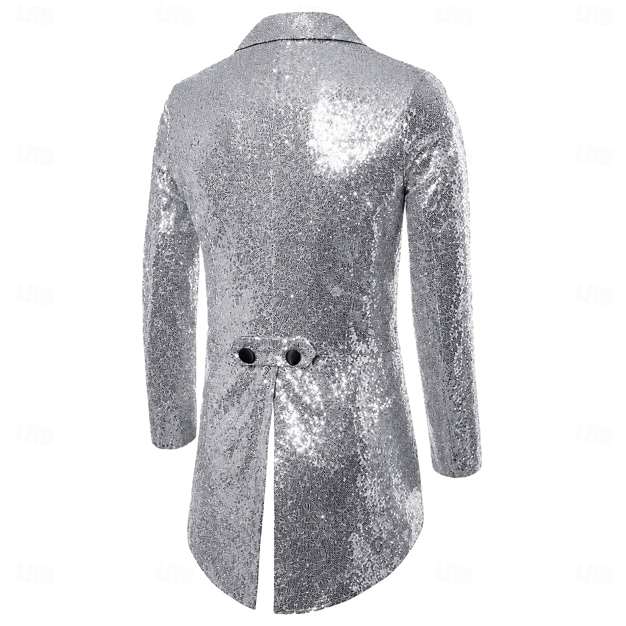 disco 1980erne ملابس السهرة للرجال tailcoat Disk Paljetter Kostyme Herre Karnevalskostyme Halloween Karneval Maskerade Aftenselskap Nattklubb Pride-parade Voksne Frakk 2026 - $56.99 –P6