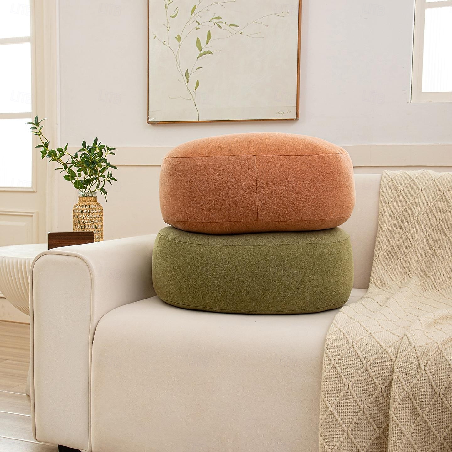 Ultra Soft Suede Pebble Throw Pillow, Fluffy Rock Shaped Floor Seating Cushion, Cute Novelty Stone Hugging Pillow for Sofa, Bedroom & Home Decor 2026 - $66.99 –P26