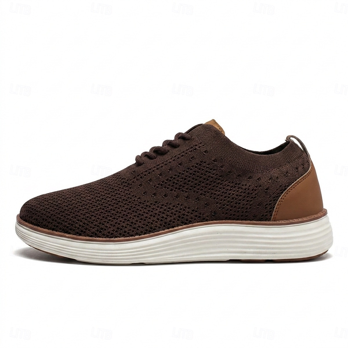 Pantofi sport casual business pentru bărbați, respirabili, tricotați, cu șireturi, ușori și confortabili, pentru birou, călătorii, plimbări zilnice, ținute smart casual și weekend 2026 - $69.99 –P15