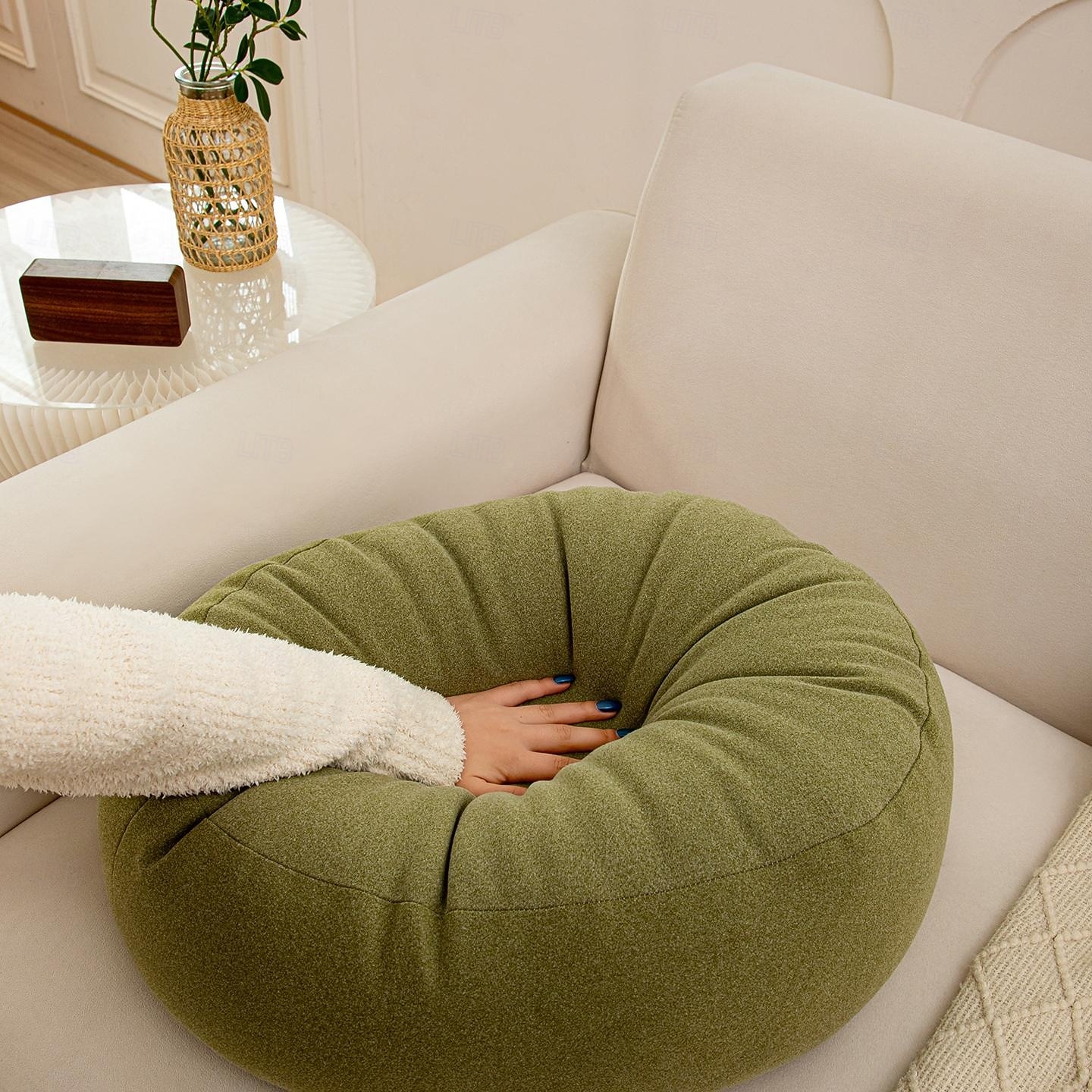 Ultra Soft Suede Pebble Throw Pillow, Fluffy Rock Shaped Floor Seating Cushion, Cute Novelty Stone Hugging Pillow for Sofa, Bedroom & Home Decor 2026 - $66.99 –P8