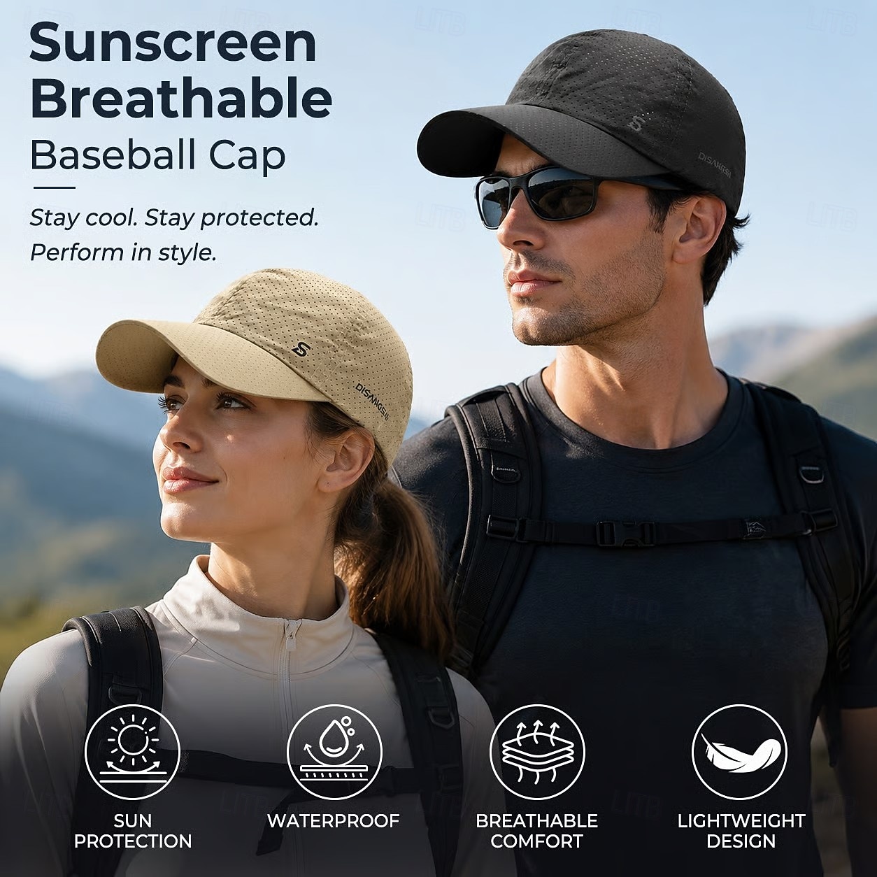 Boné de beisebol masculino respirável com protetor solar, ideal para corrida, leve e de secagem rápida, perfeito para atividades ao ar livre como pesca, caminhadas, golfe, tênis, exercícios e esportes de verão. de 2026 por $15.99 –P2