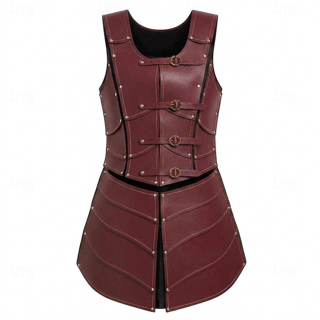 Medieval Renaissance Dress Armor Vest Warrior Shieldmaiden Barbarian Fancy Dress Women's Viking Fantasy Halloween Carnival Performance LARP Ren Faire Adults' Dress 2026 - $82.99 –P3