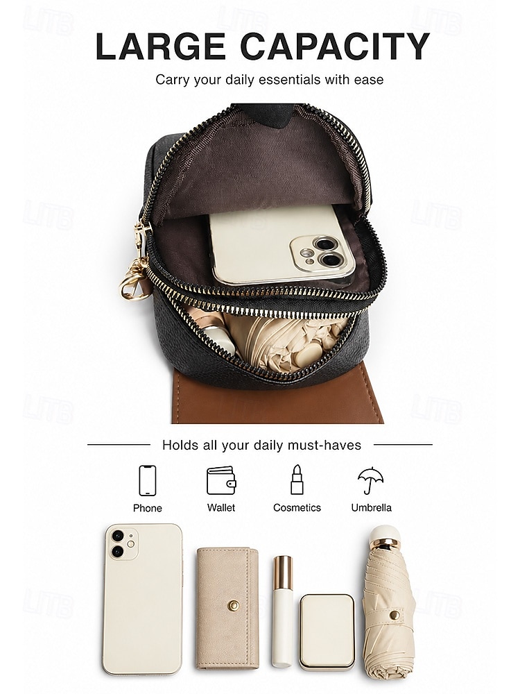 Women's Faux Leather Multi-Color Phone Crossbody Bag, Adjustable Strap, Multi-Compartment Mini Shoulder Purse for Travel, Vacation, Shopping, Walking and Everyday Use 2026 - $19.99 –P5