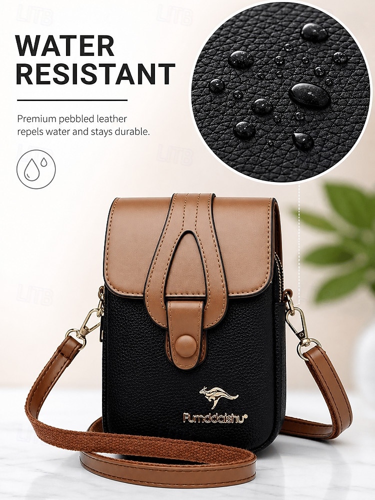 Women's Faux Leather Multi-Color Phone Crossbody Bag, Adjustable Strap, Multi-Compartment Mini Shoulder Purse for Travel, Vacation, Shopping, Walking and Everyday Use 2026 - $19.99 –P4