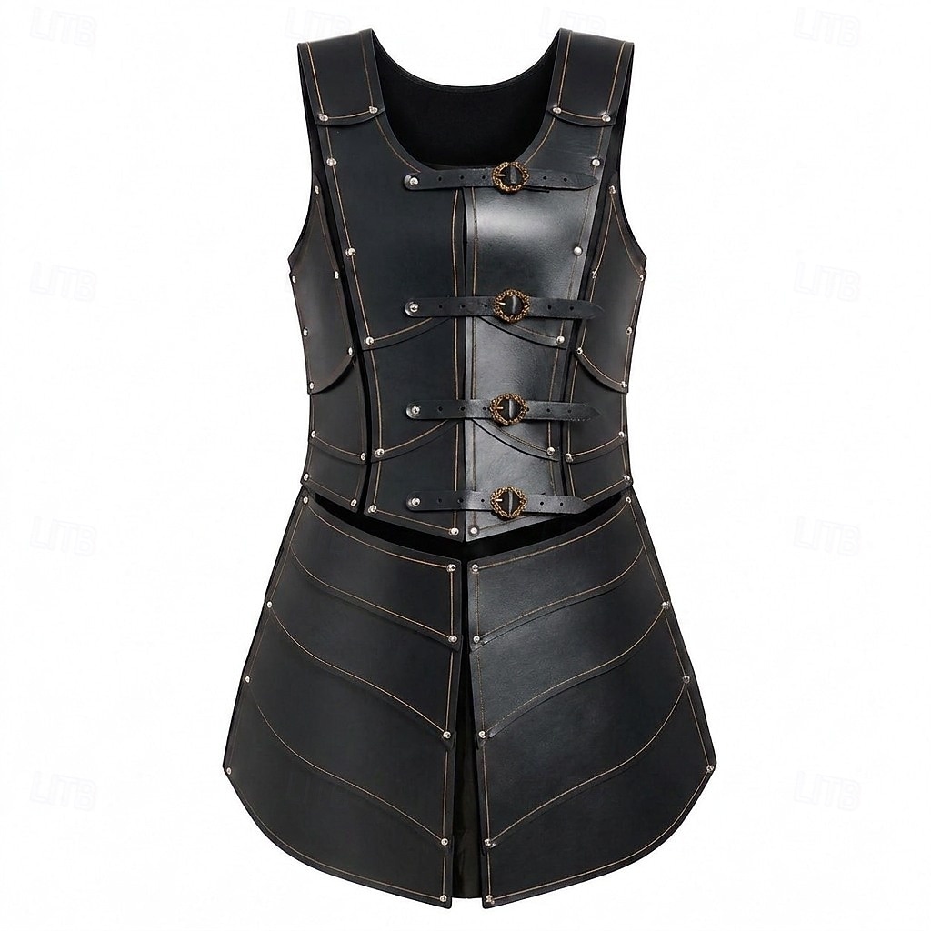 Medieval Renaissance Dress Armor Vest Warrior Shieldmaiden Barbarian Fancy Dress Women's Viking Fantasy Halloween Carnival Performance LARP Ren Faire Adults' Dress 2026 - $82.99 –P7
