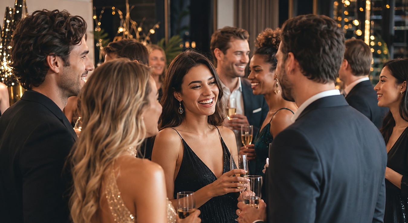 People at a formal party