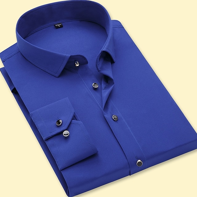 blue square dress shirt The Wyndham Royal Blue & White Square S / Royal Blue & White Square