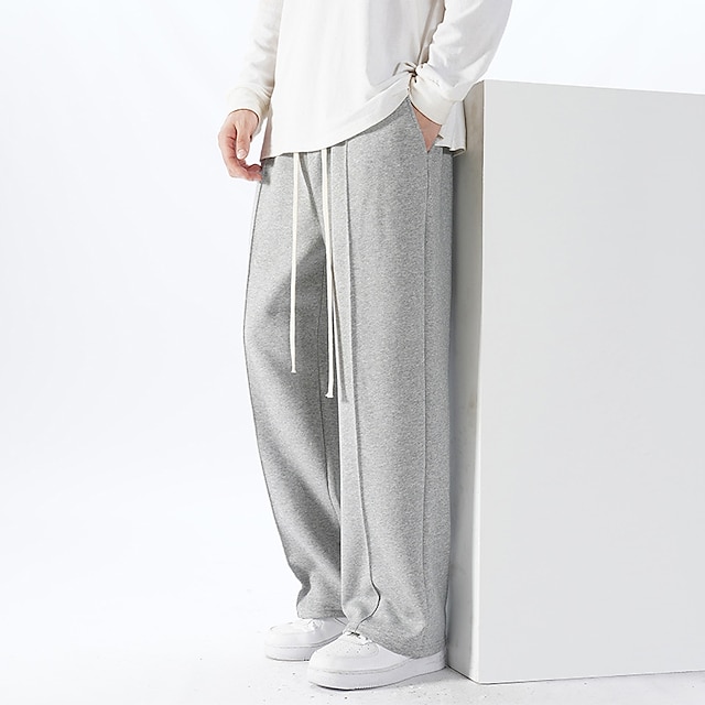 Generic (Light Grey)Drawstring Trousers Pants Sports Solid Color