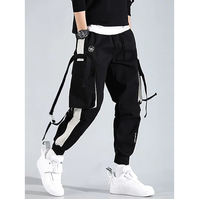Ribbons Harem Joggers Men Cargo Pants Streetwear 2022 Hip Hop Casual Pockets  Track Pants Male Harajuku Fashion Trousers at Rs 27.99, Men Jogger Pant