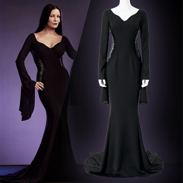 Wednesday Addams Addams family Wednesday Dress Women's Girls' Movie Cosplay  Gothic Black Dress Belt Masquerade Polyester World Book Day Costumes 2023 -  US $28.99