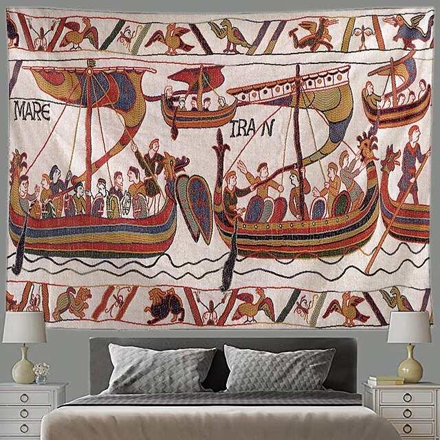 Bayeux Tapestry Wall Hanging - Medieval Decor - Yapatkwa