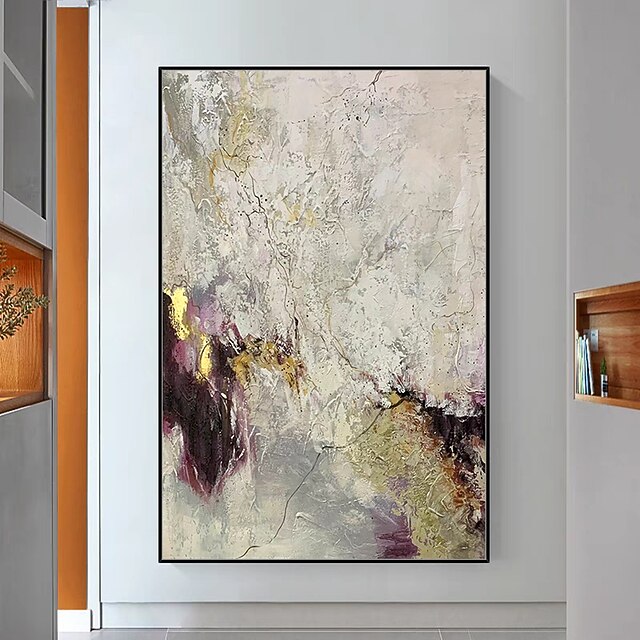 ハング塗装油絵 手描きの 縦式 抽象画 近代 手作り絵画 2025年 手作り ハング塗装油絵 手描きの 縦式 抽象画 近代の