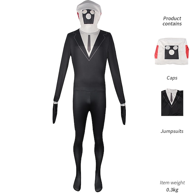 Skibidi Toilet Cosplay Costume Tv Man Camera Man Costume Game Skibidi Dop  Yes Yes Yes Toilet Halloween Jumpsuit For Kids Gifts
