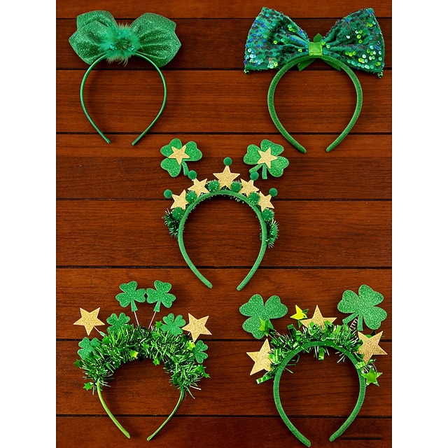 Bandeau Shamrock pour la saint-Patrick, accessoires de Costume